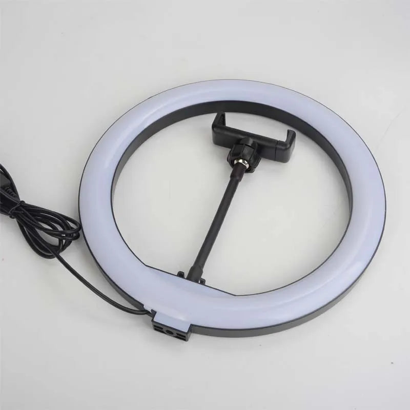 6-12" Selfie Ring Light Photography Led Rim 14 inch Lamp Tripod Stand Ringlight For Live Video Streaming