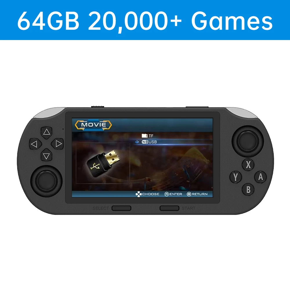 SF3000 4.5 Inch IPS Screen Portable Handheld Game Player Retro Video Game Console Built-in 20000+ Games for PS1/GBA/SFC