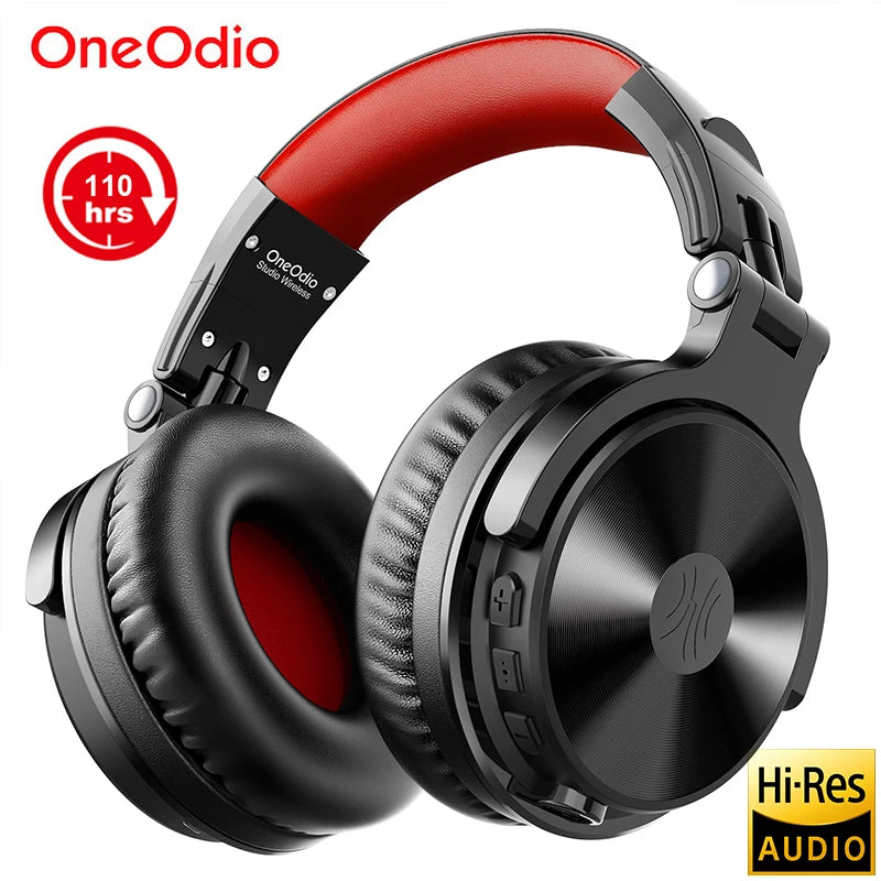 Oneodio 110h Wireless Bluetooth 5.2 Headset + Wired Gaming Headphones 2 in 1 With Microphone For PC PS4 Skype Type C Headphones